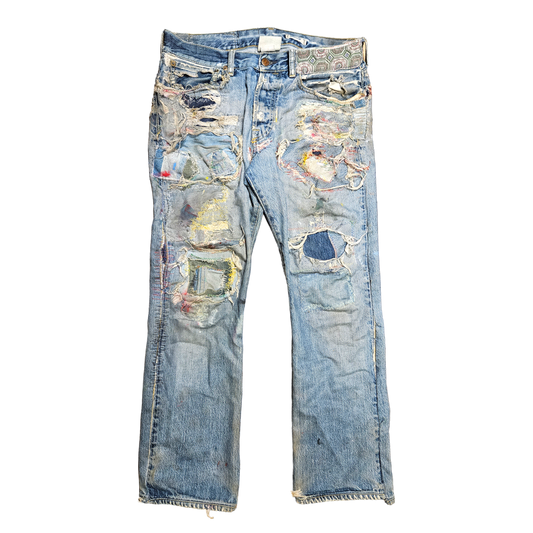 Custom unstressed denim