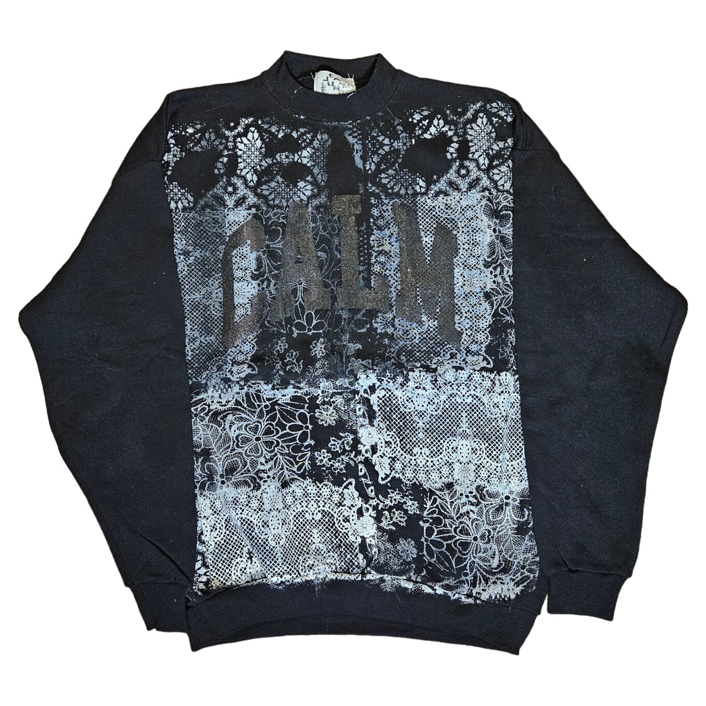 Lace Print Crewneck