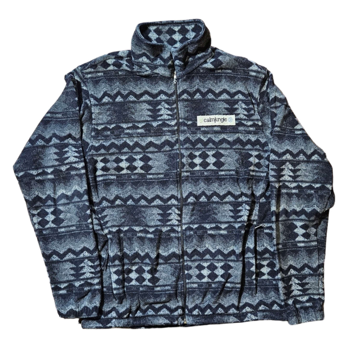 Aztec pattern fleece zip up