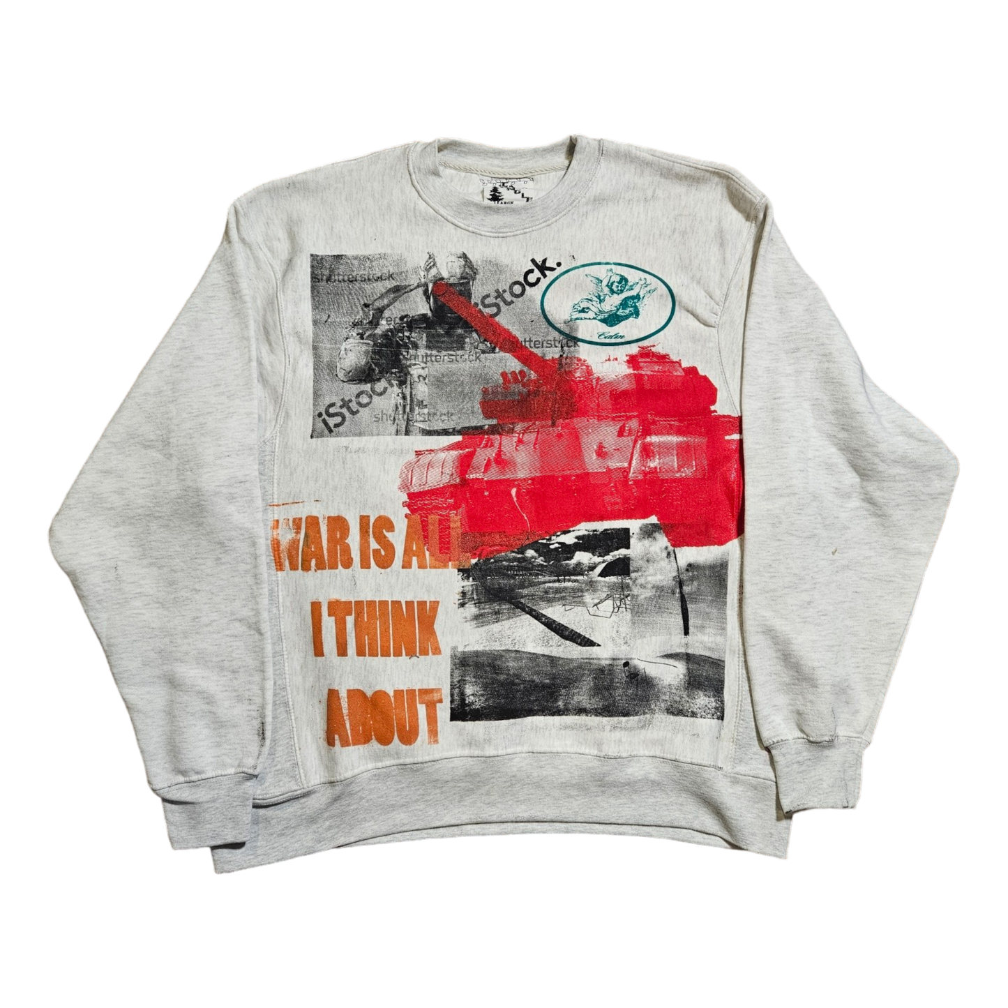 War collage Crewneck