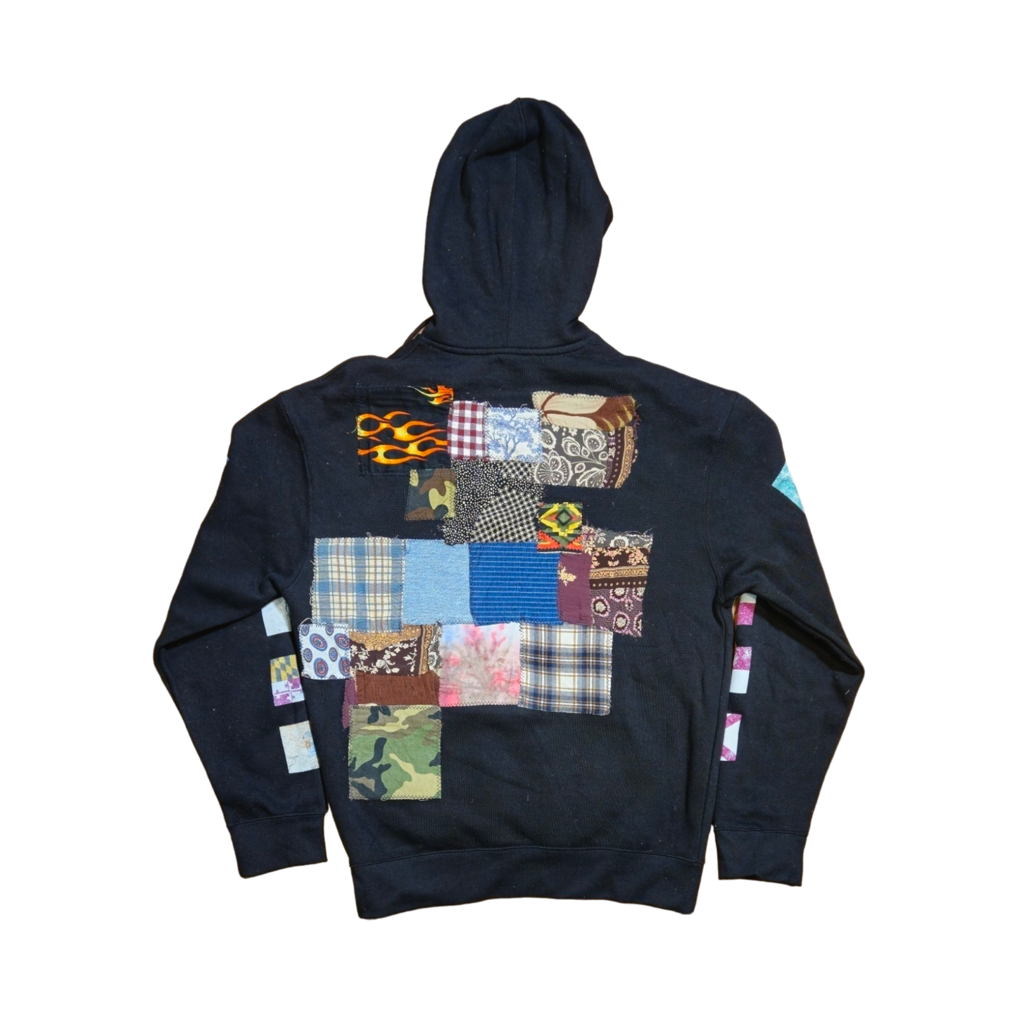 Flag Patchwork Hoodie