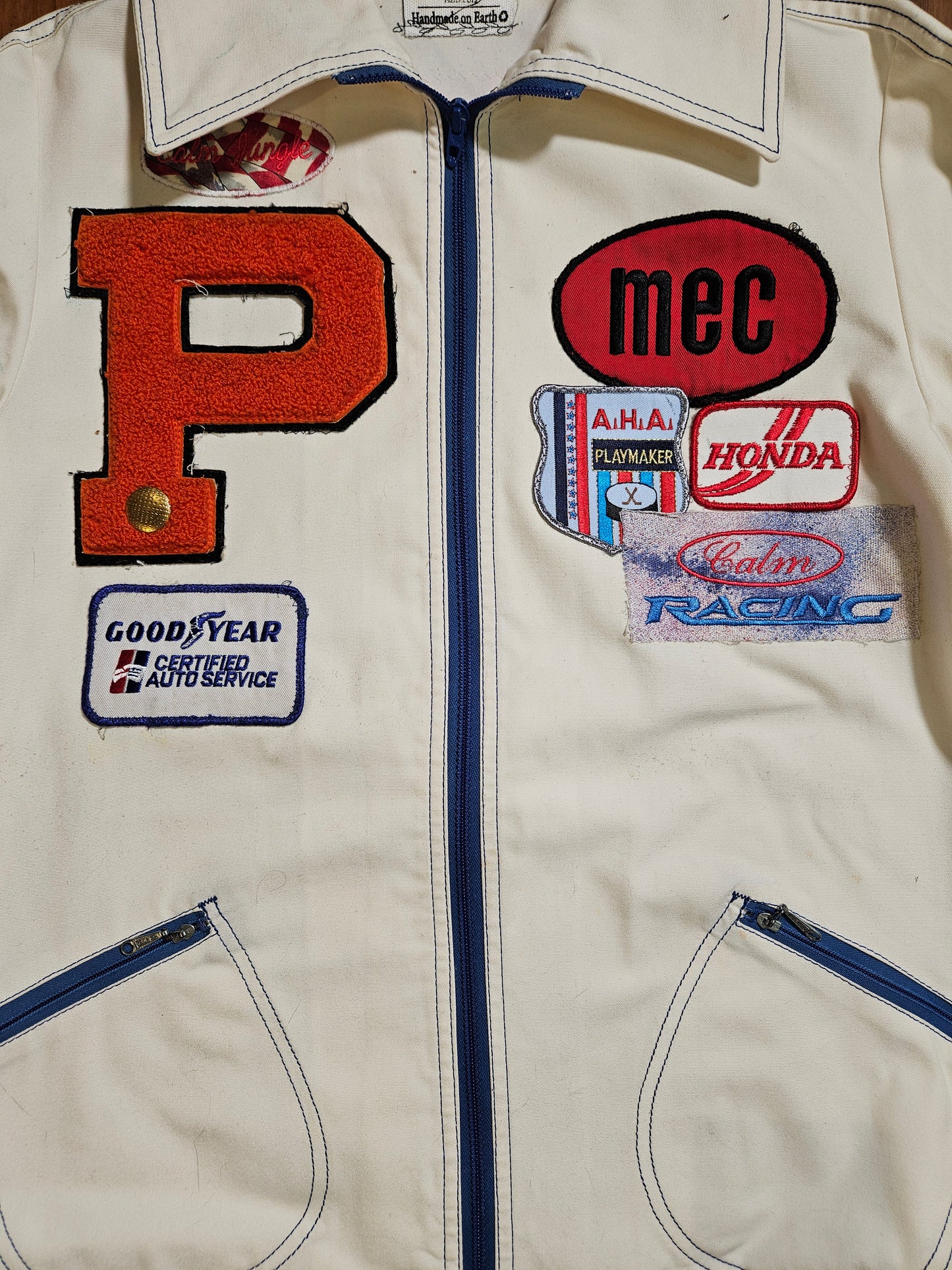 Patched Racing Jacket