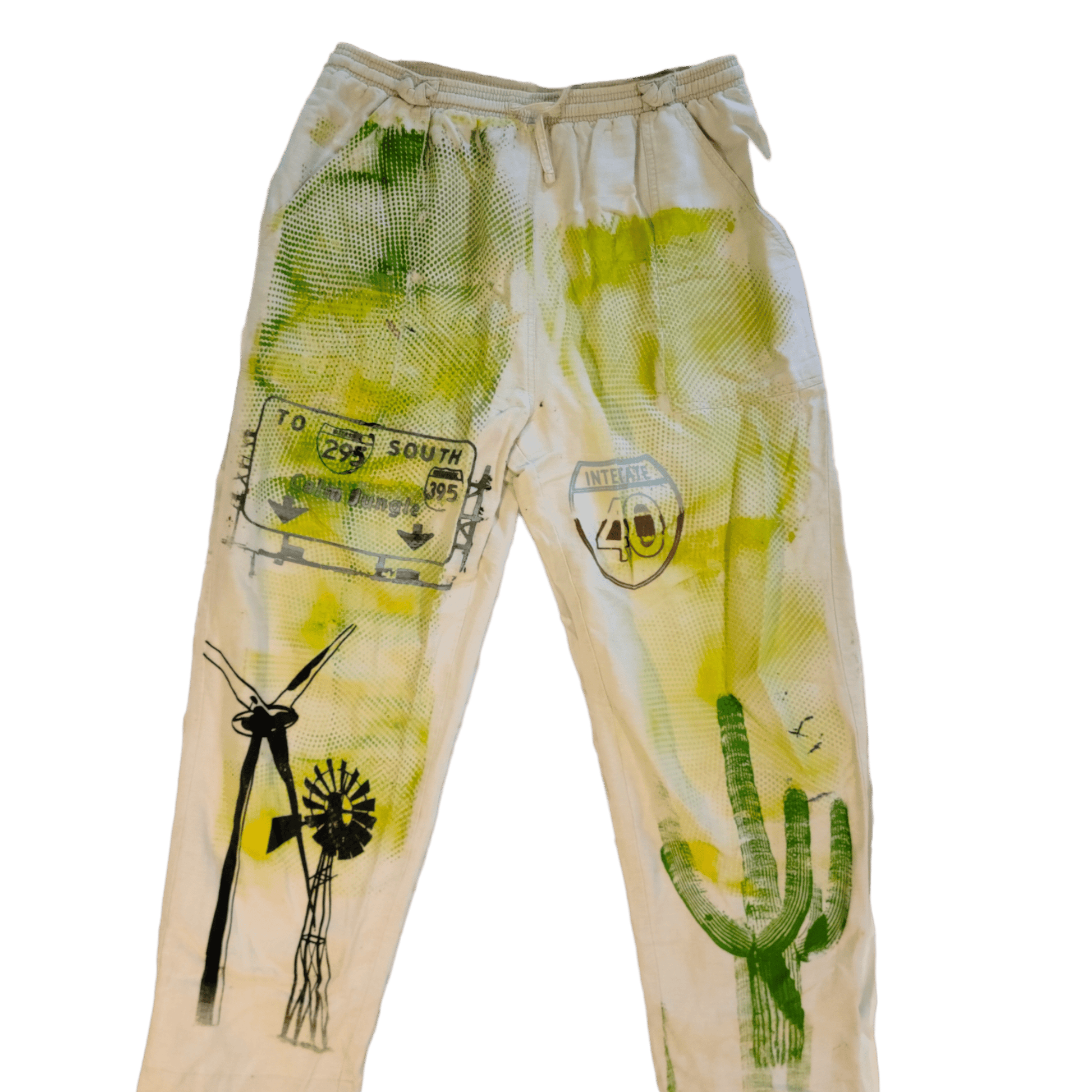 I-40 Printed pants - Calm Jungle World