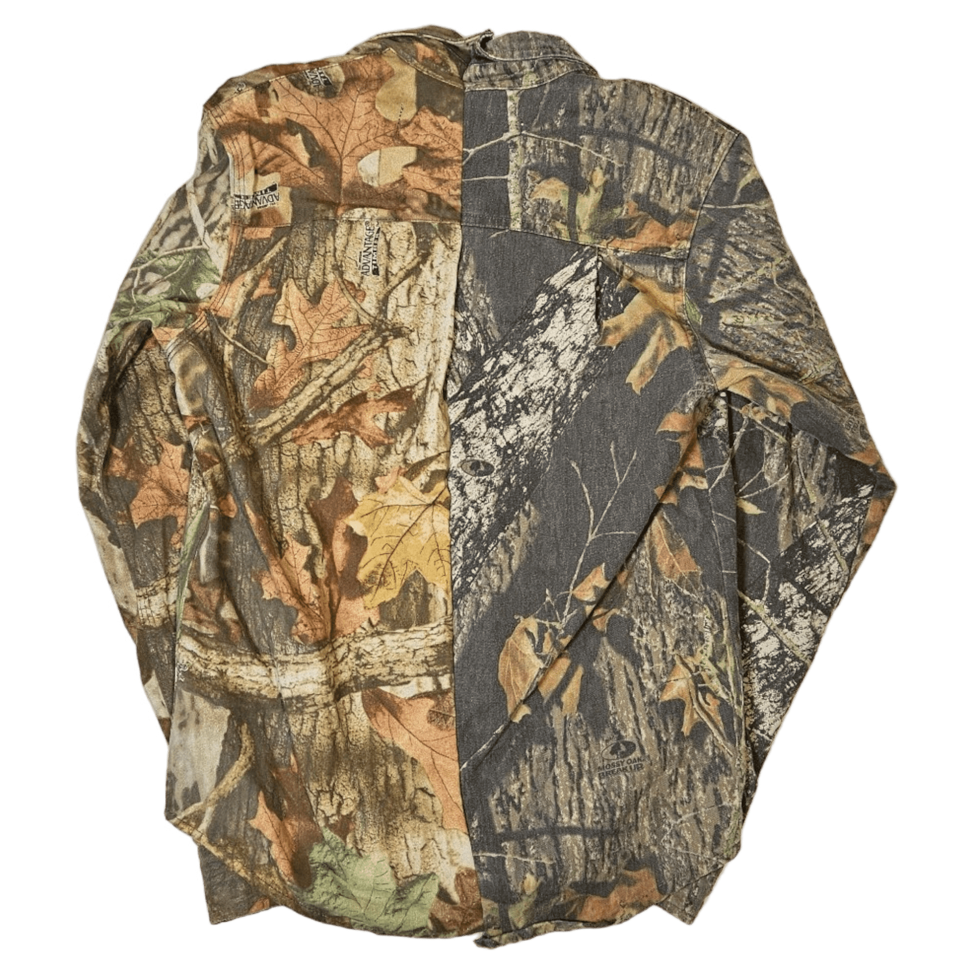 Split camo button up - Calm Jungle World