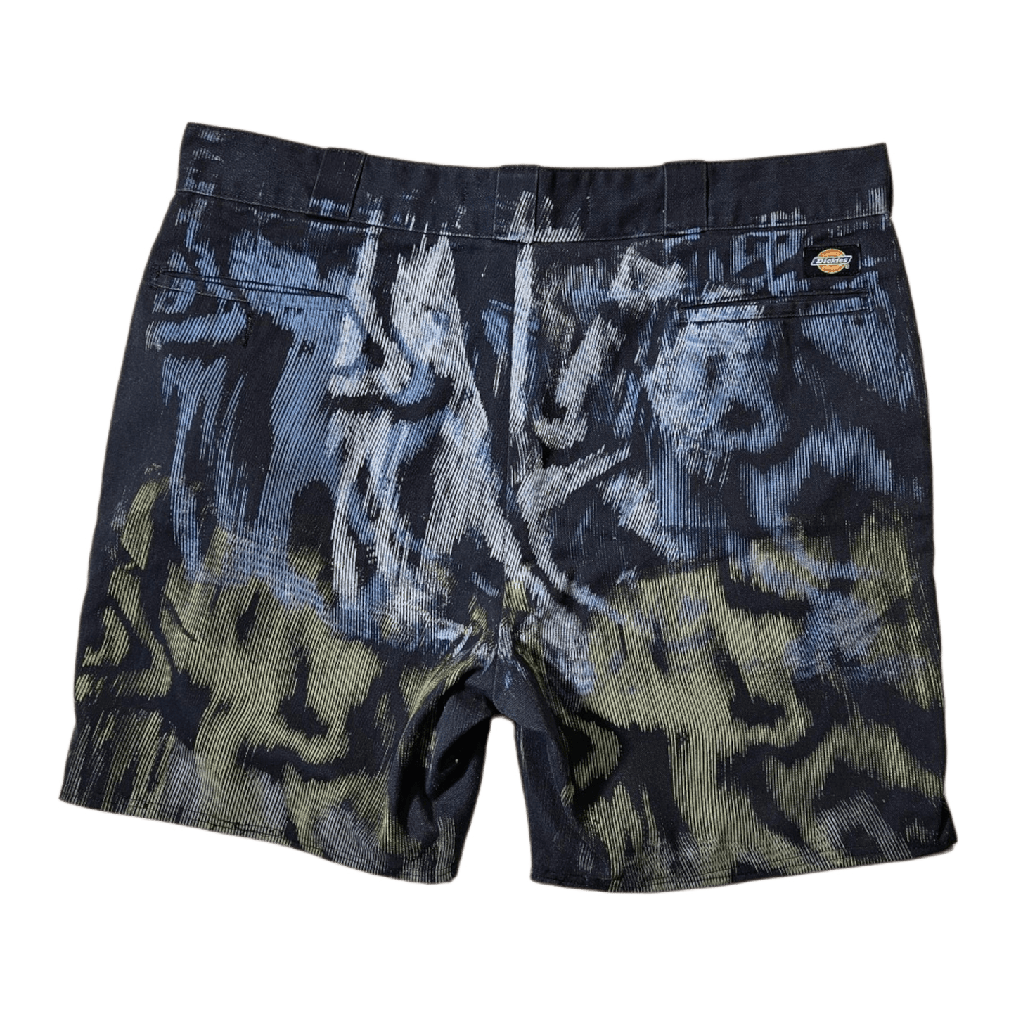 Wavy Work Shorts - Calm Jungle World