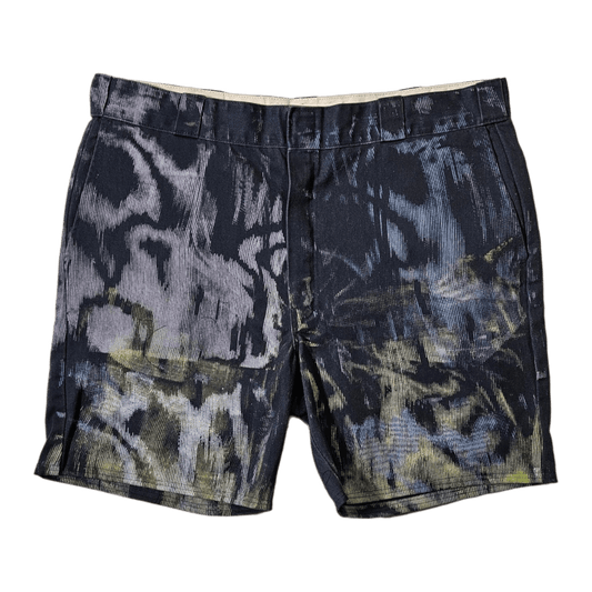 Wavy Work Shorts - Calm Jungle World